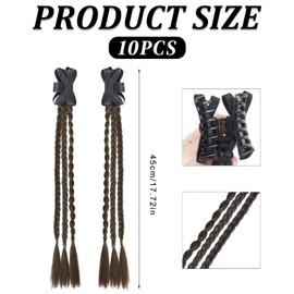 TPZORJX 2 Stück Haarschleife Damen - Boxer-Zöpfe,Schleife Haarspange, Haarschleife mit Dünne Bänder für Damen Mädchen Kinder