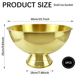 12L Stainless Steel Ice Bucket - Insulated Cooler for Parties Cocktails Wine and Champagne - Perfect for Home Restaurant Hotel Catering Party Bar