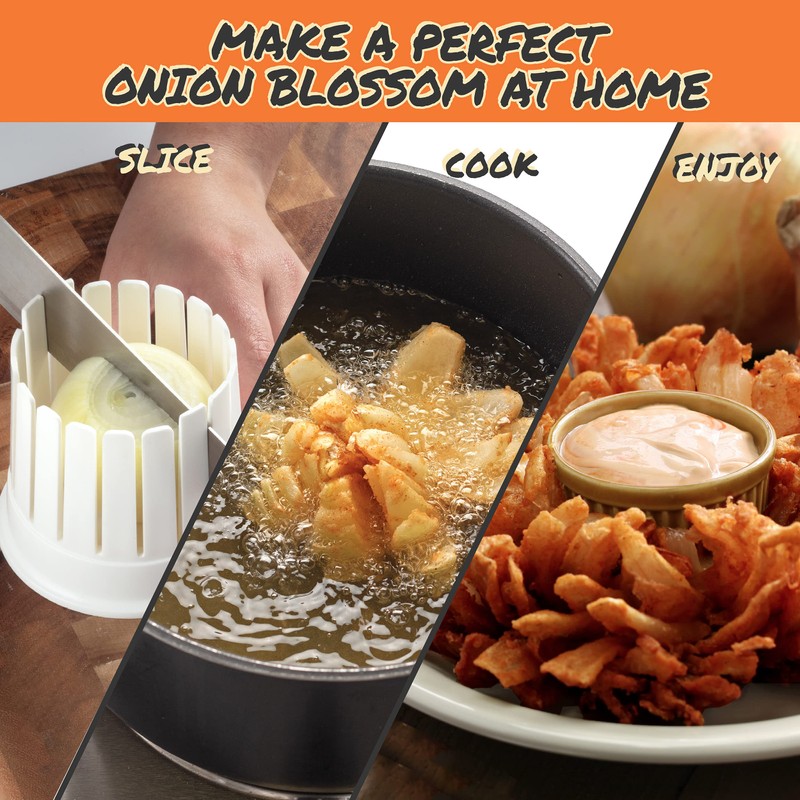 The Original Cook's Choice Onion Blossom Maker Set- All-in-One Blooming