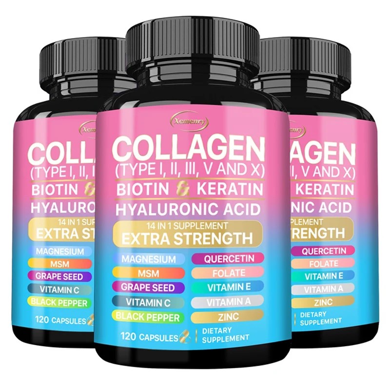 Multi Collagen Complex Supplement, Supports Skin, Hair, Nails & Joint