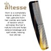Altesse Antistatic Horn Comb with Smooth Rounded Teeth Handmade in