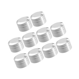 Partuto Flat Head Bolt Cover Fit 9mm-12mm | Chrome Silver Tone 10 Pcs Replacement