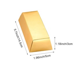 Gold Bar Candy Boxes - Pack of 20 Gift Box Small, Fake Gold Bar Gift Box for DIY Craft, Pirate Themes, Parties, Birthday, Treasure Hunts and Children's Birthdays
