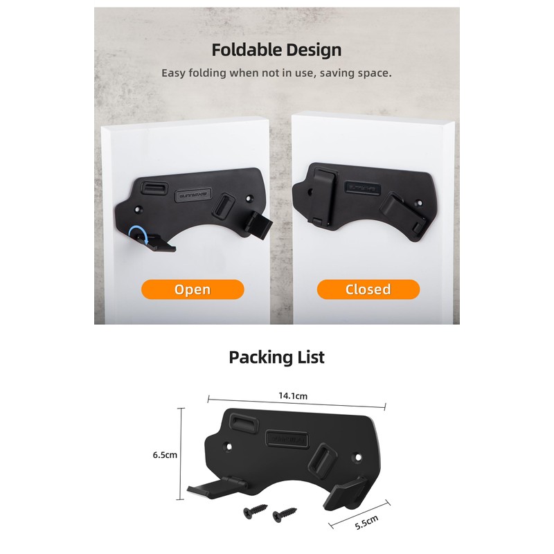 Honbobo Wall Mount Accessories for DJI Flip, Hanging Display Stand,