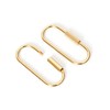 Proooooces Brass Key Ring, Outer Diameter 2.4 x 0.9 inches