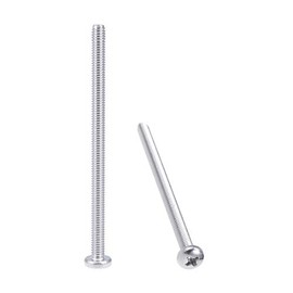 sourcing map Machine Screws Plate Phillips Head Screws M4 x 75 mm Pack of 10