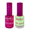WAVEGEL Soak-Off Gel & Nail Lacquer Matching Duo Set -