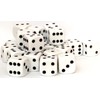 Dice, 24 x 16mm Round Corner Spot - White