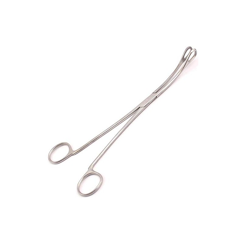 PRECISE CANADA: 9.5" Slotted Non-Locking FOERSTER Sponge Curved Forceps
