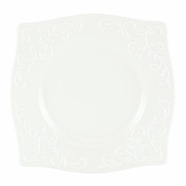 Lenox Opal Innocence Carved 9-Inch Square Accent Plate