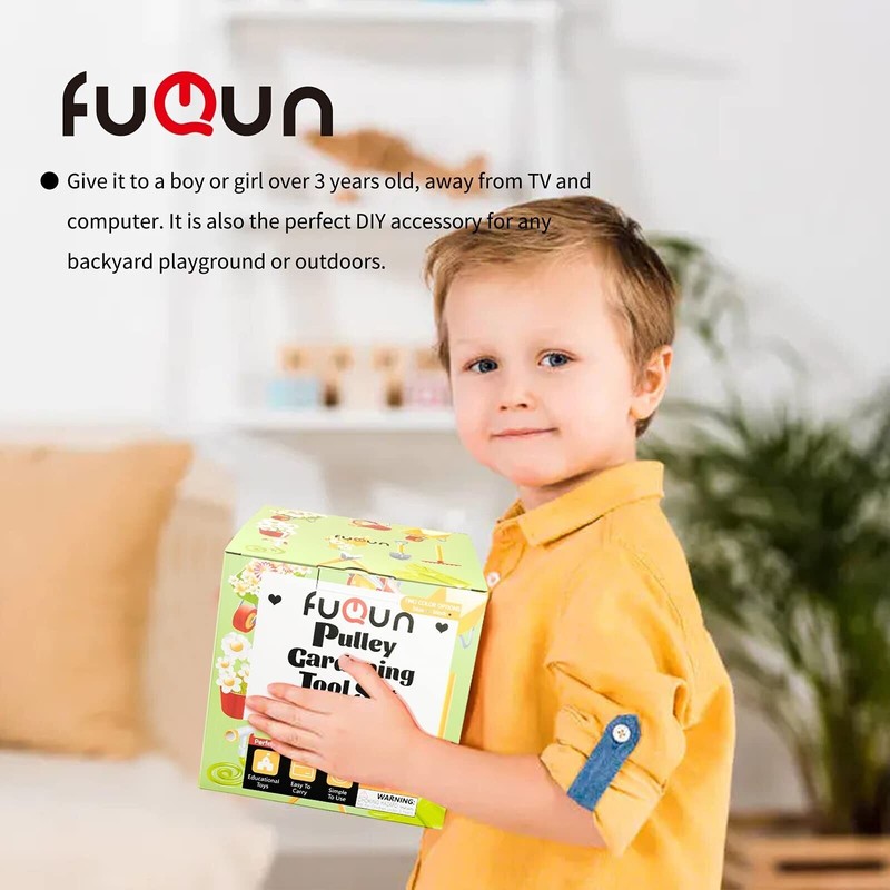 FUQUN Treehouse Accessories for Kids,Pulley with Bucket Cable, Kids Playhouse...