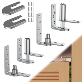 Dolenor Cafe Door Hinges and Saloon Door Hinges, Swinging Door Hinge Self Closing for Louvre Doors,Swinging Doors, 304 Stainless Steel (2Pack)