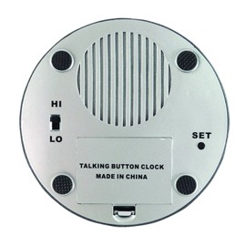 Speaking Button Voice Alarm Clock for Blind, Partially Sighted Visually impaired