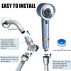 High Pressure Shower Head with Handheld, with Pause Switch 4