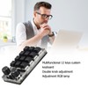 Programmable Macro Keyboard 2 Knobs Blue Switch Black 12 Keys