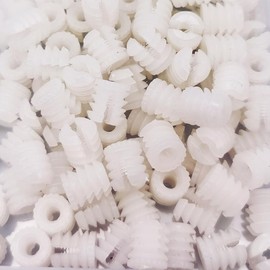 Alamic Plastic Dowel Plastic Hinge Dowel Inserts (100, 0.34"x0.39"(8.7mmx10mm) Split)