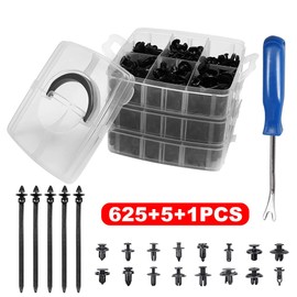 625pcs Car Trim Body Clips Kit Rivets Retainer Door Panel Bumper 16 Most Popular Sizes Auto Push Pin Universal