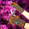 MERTURN Leather Gardening Gloves for Women Thorn Proof Garden Gloves