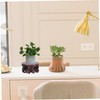 Mipcase 1Pc Antique Wood Display Base for Flowerpots Chinese Style