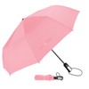 TradMall Travel Umbrella Windproof 56 Inches Canopy, Pink
