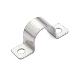 FamlTol 2 Hole Conduit Clips 304 Stainless Steel Pipe Clip Heavy Duty Pipe Clamp U Shaped Brackets for Water Pipes, Gas Pipes Cable Fixing 20 Pcs Ø 20 mm