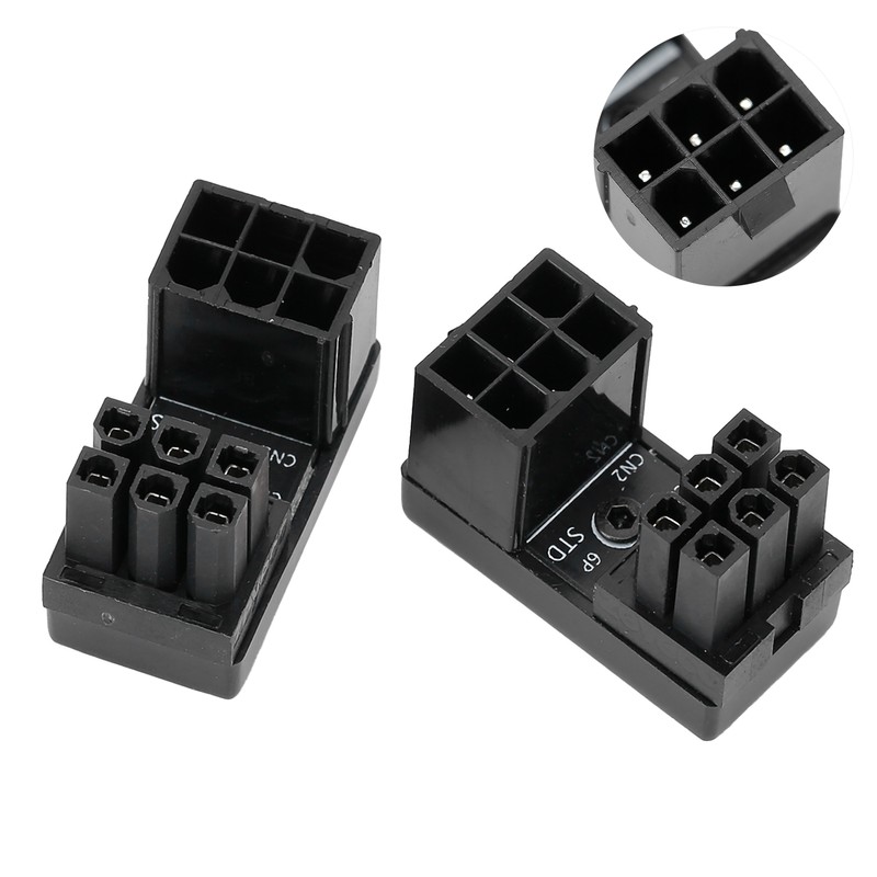 ATX 6Pin Adapter for Desktops Graphics Card Female to Male