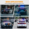 XRIDONSEN 35 inch Traffic Advisor Red Blue Police Lights 48