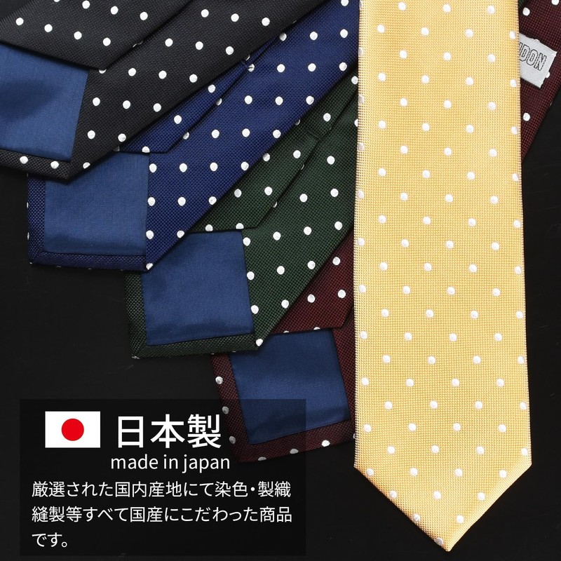 MICHIKO LONDON Brand Necktie, 100% Silk, Woven Pattern, Checkered Dots