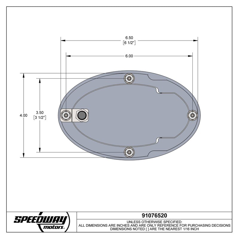 Polished Billet Aluminum Oval Fuel Fill Filler Door