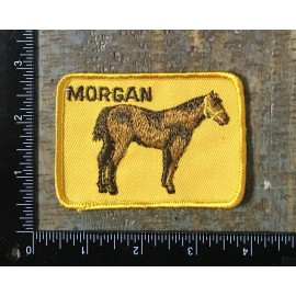 Unbranded Vintage MORGAN Horse Breed Farm Animal Equine Pet Embroidere Sew-On Patch 1970’s