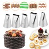HQILRRA Half Row Braided Flower Nozzle Set 5 Piece Set,