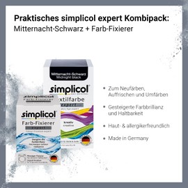 Simplicol Expert Textile Paint + Colour Fixer Combo Pack