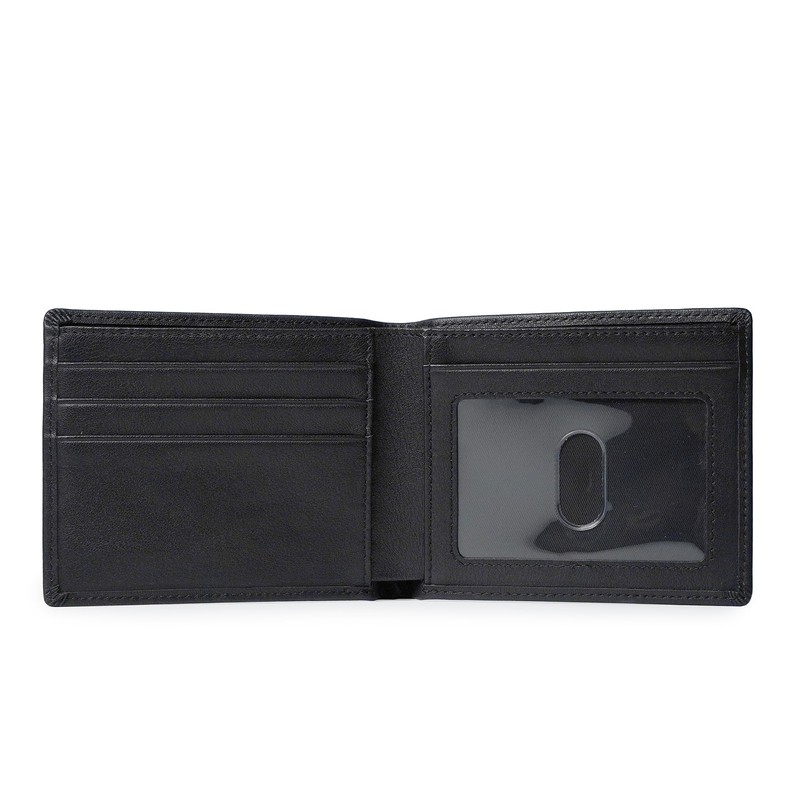 Lawrence London ® Mens Bi-Fold Wallet, Genuine Leather, RFID Blocking