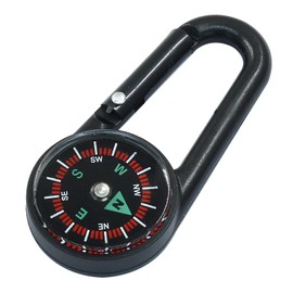 Kemcatui 10Pcs Clip on Compass Bulk, Mini Compass Key Chain Button Compass Small Pocket for Hiking Camping Survival