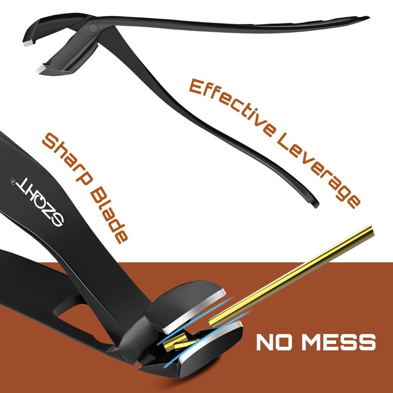 Toenail Clippers for Seniors Thick Toenails, Upgrade Angled Head Large