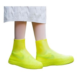 Rain Shoe Cover, Rain Shoe Cover, Waterproof Shoe Cover, Waterproof, Rain Shoe Cover, Portable, Rainwear, Men's, Women's, Rain Shoes, Rain Gear, Protects Your Feet From Sudden Rain (Yellow, 8.7 - 9.4