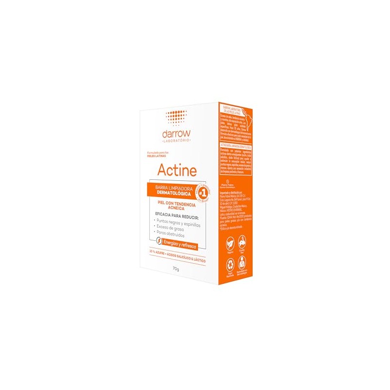 DARROW, Actine Barra Limpiadora Dermatológica, Para Piel Grasa o con