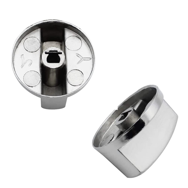 LBB＆ZQQ 4Pcs Universal Gas Stove Knobs - 8mm Metal Hob