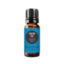 Edens Garden Fighting Five Essential Oil Blend- 100% Pure Premium Grade, Undiluted, Natural, Therapeutic, Aromatherapy, The Best for Diffusing, Candle, Laundry, Humidifiers 10 ml (.33 fl oz)