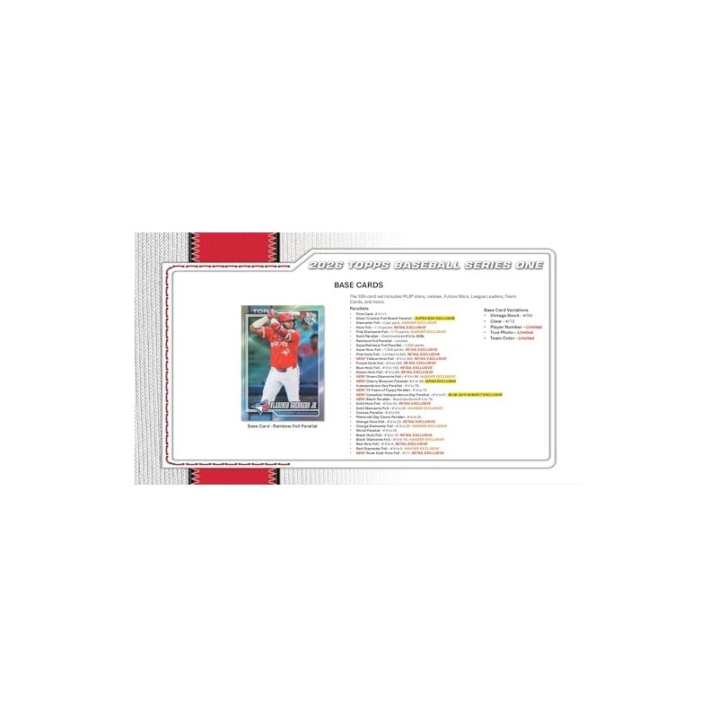 2026 Topps Baseball Series 1 Value Blaster Box