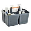 VITEVER Portable Shower Caddy Basket with Compartments, Plastic Divided Cleaning