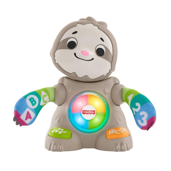 Fisher-Price Linkimals Smooth Moves Sloth - Interactive Educational Toy with Music, Lights, and Motion for Baby Ages 9 Months & Up