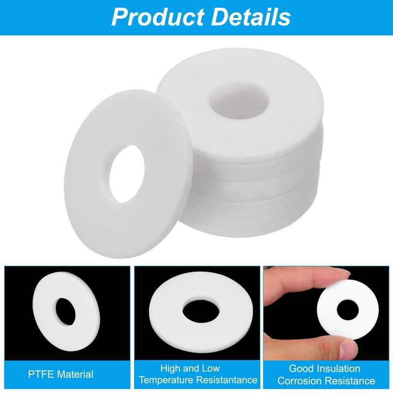 PATIKIL Flat Washers, 5 Pcs 40mm OD 14mm ID 3mm