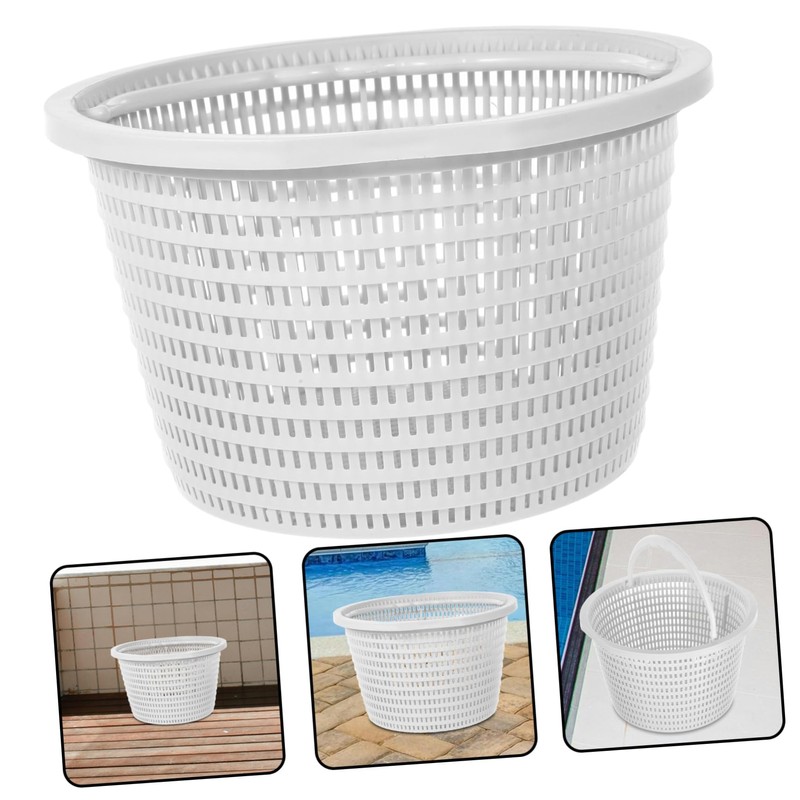 Mipcase Swimming Pool Filter Basket Plastic Skimmer Basket for Easy