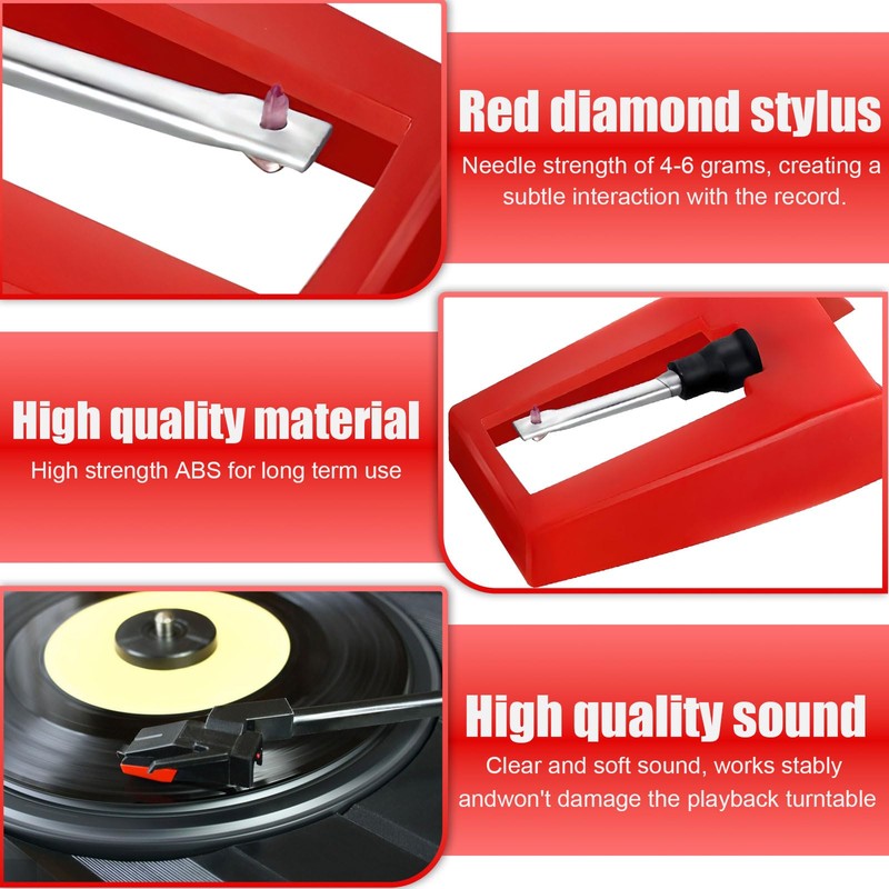Record Player Needle, 3 Pcs Turntable Needle, Turntable Replacement Stylus