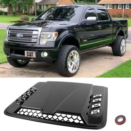 KEEPDSGN For Ford F-150 F-250 F-350 Car Air Flow Intake Hood Scoop Vent Bonnet Trim Cover