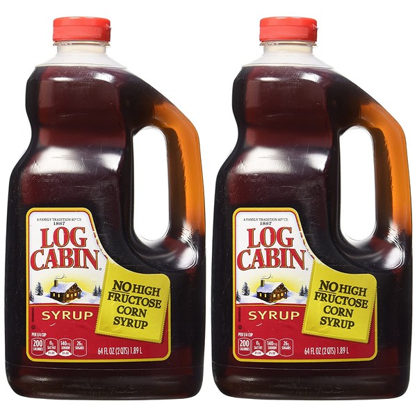 Log Cabin Original Syrup, 128 Ounces (Pack of 2)