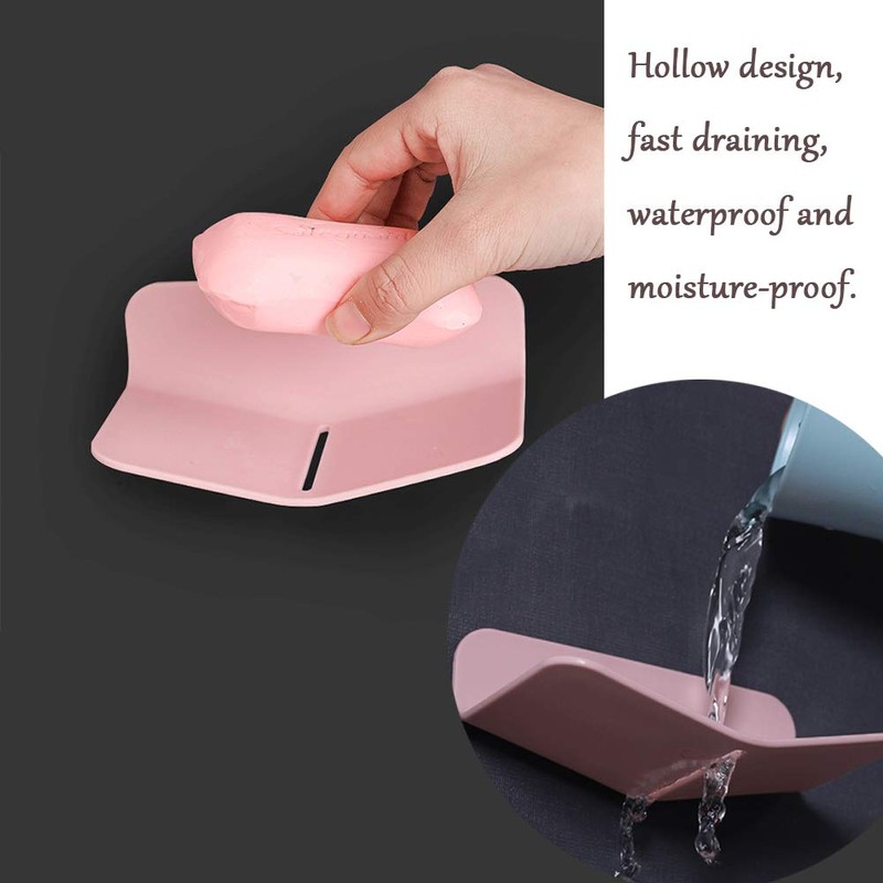 Self-draining Shower Soap Holder for Soap or Sponge, No Drilling