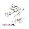 FramePac D Ring Picture Hangers with Screws - 100 Pack