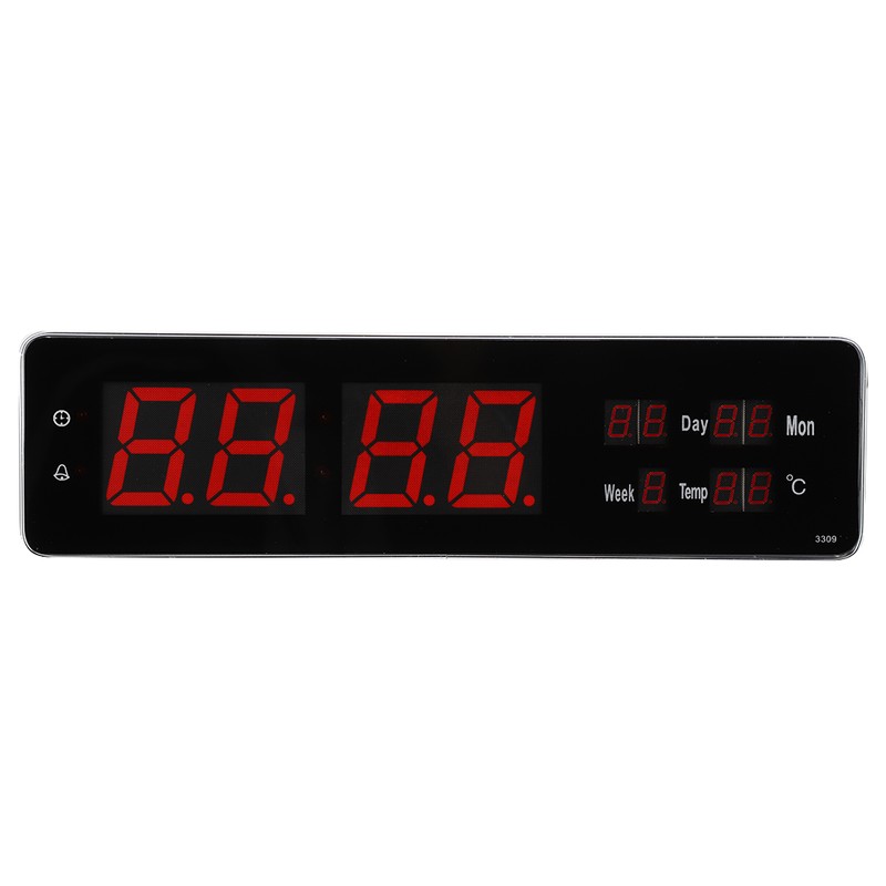 LED Large Perpetual Calendar Digit Desk Wall Clock for Bedroom